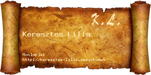 Keresztes Lilla névjegykártya